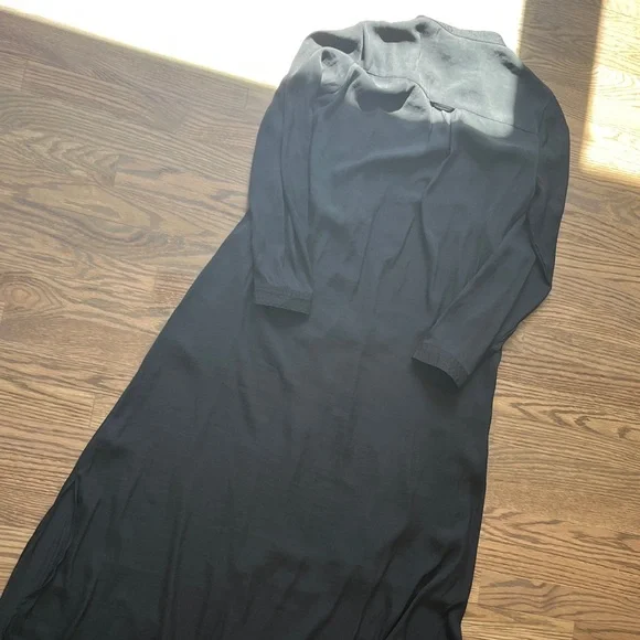Banana Republic Black Long Sleeve shirt Maxi Dress - Picture 4 of 4